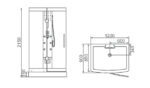 Душевая кабина WS-300A 1200*900*2150mm — изображение 2